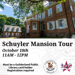 Schuyler Mansion Tour 10.18 11AM