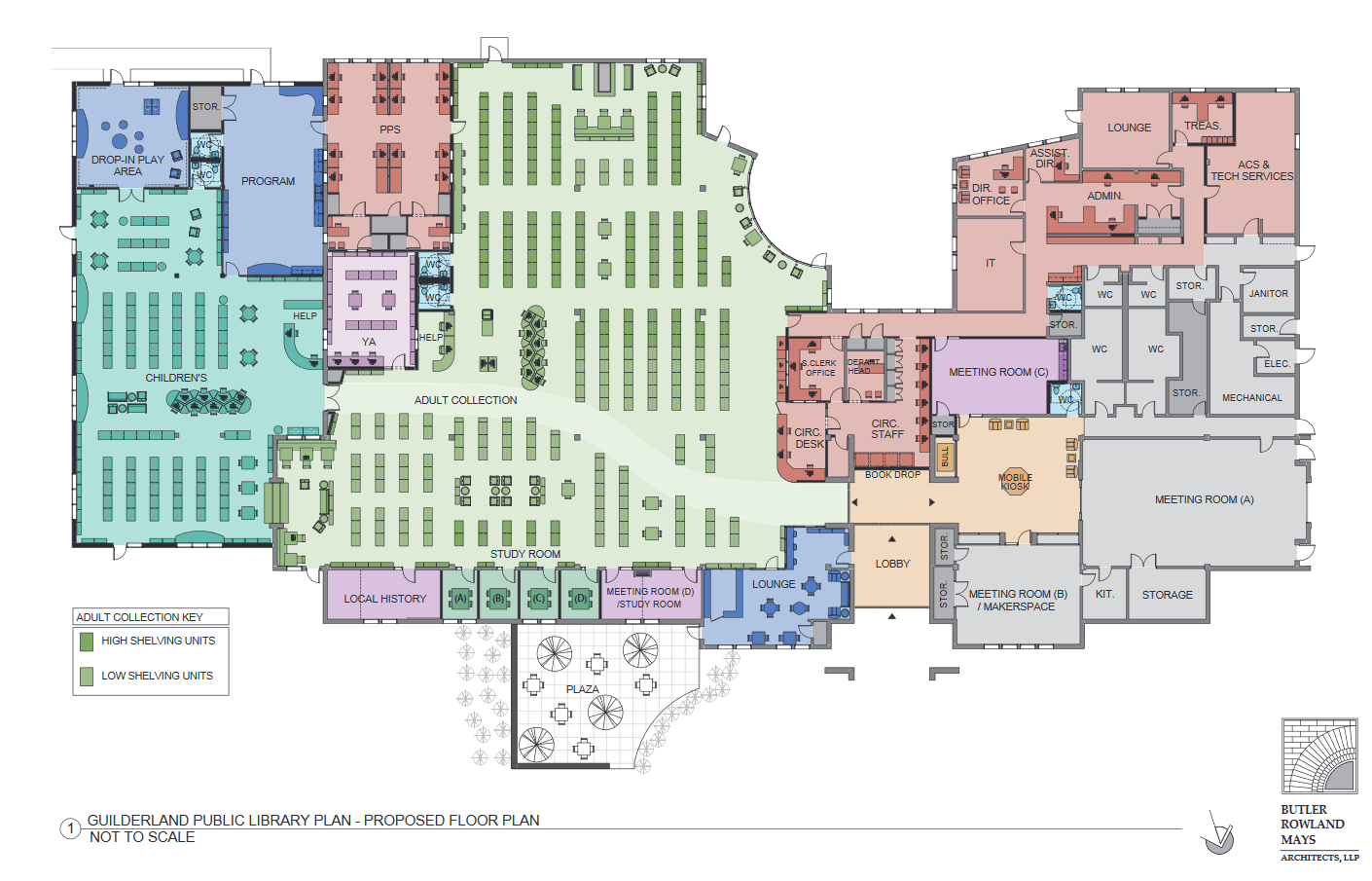 Link to proposed floor plan from Butler Rowland Mays Architects, LLP