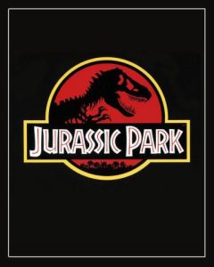 6 Jurassic park logo. After Hours screening of Jurassic Park.