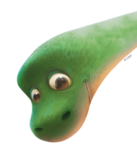 brontosaurus cartoon head smiling