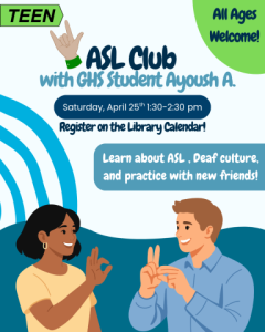 Join GHS student Ayoush to learn ASL through games!