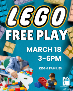 LEGO Free Play Monthly (2) LEGO free play March 18 3-6PM