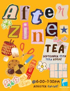 After Zine Tea at 6 pm